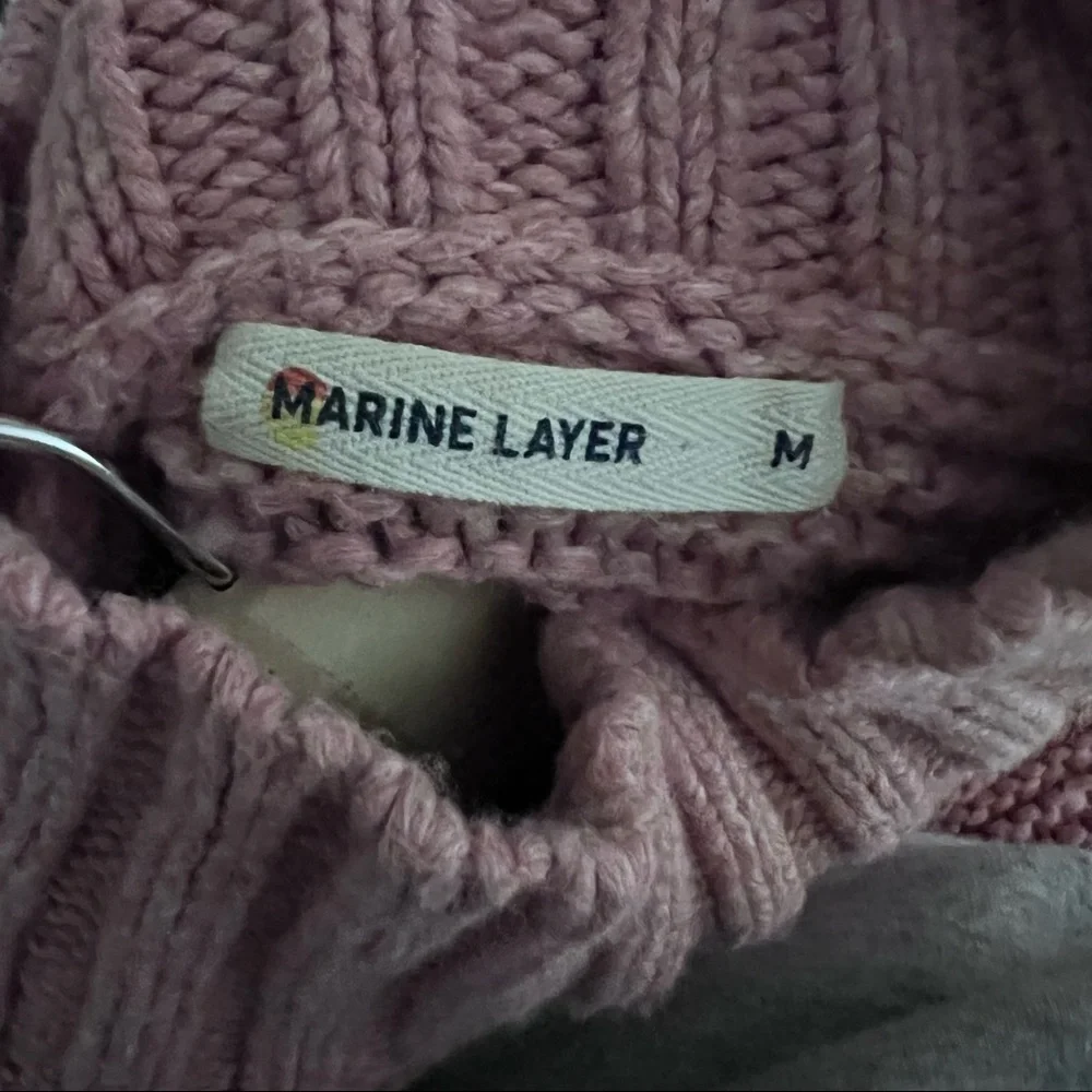 Marine Layer | Remi Pink Merino Wool sweater